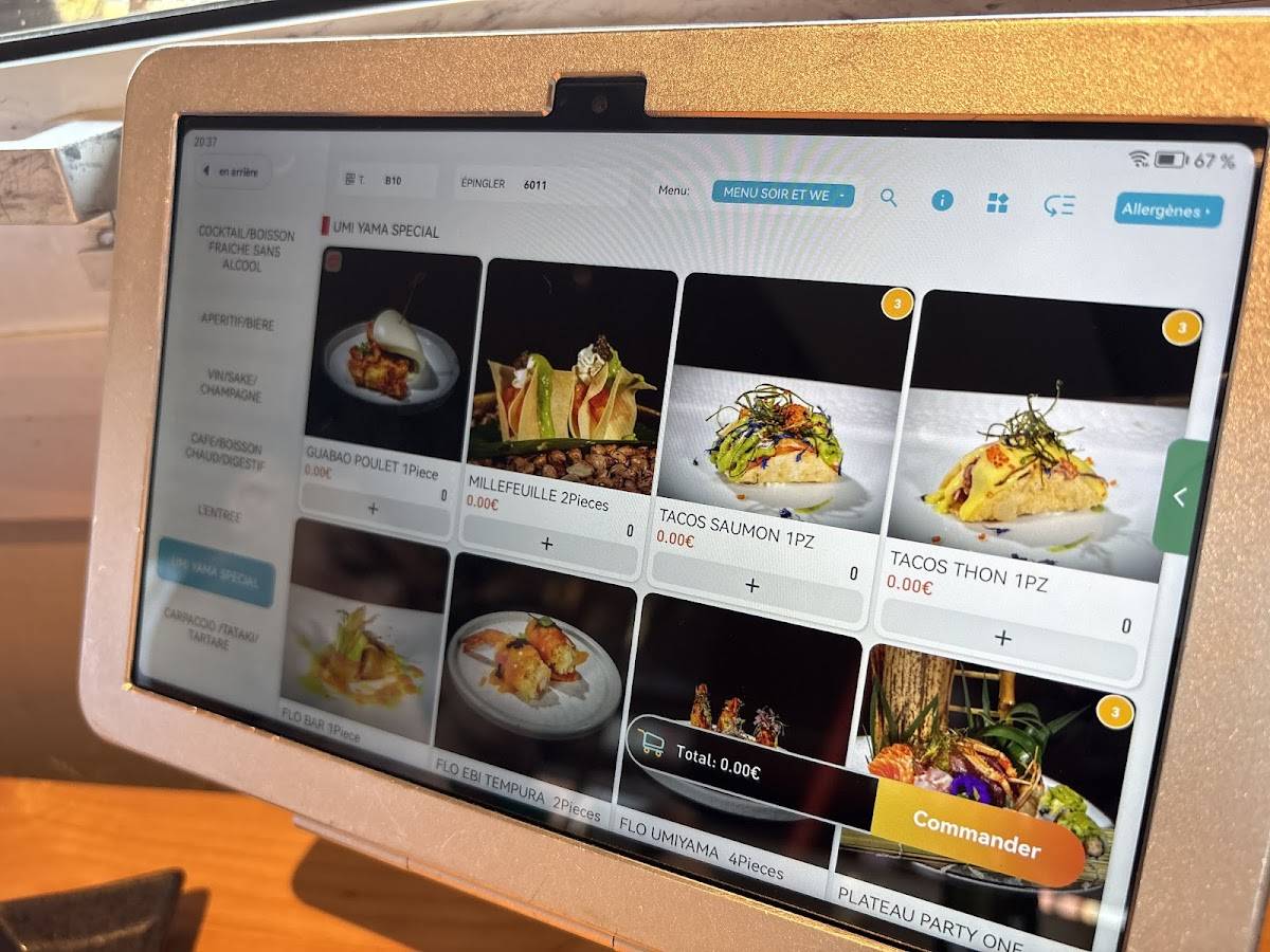 Menu de Restaurant UMIYAMA