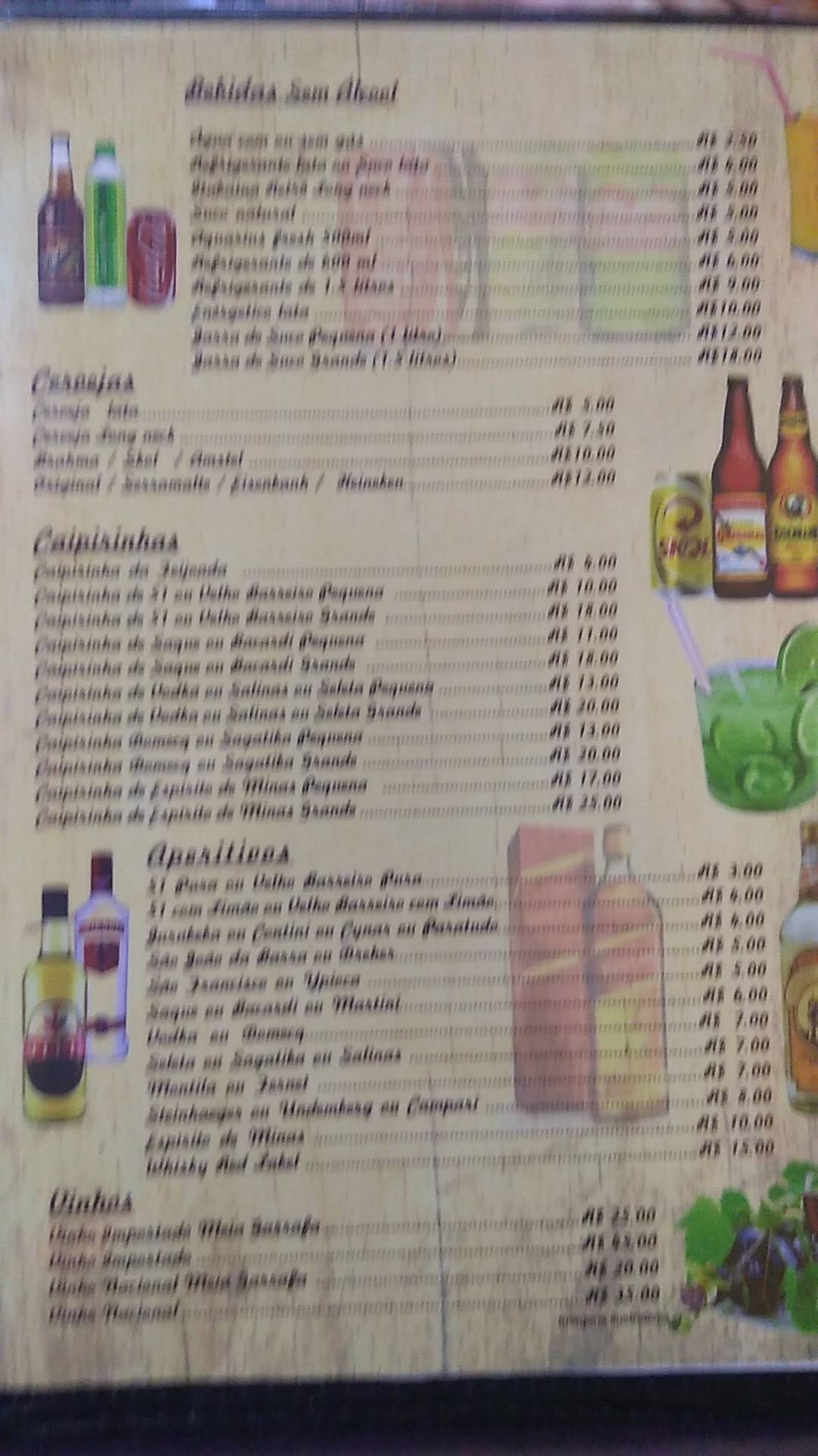 Restaurante Dona Cida cardápio