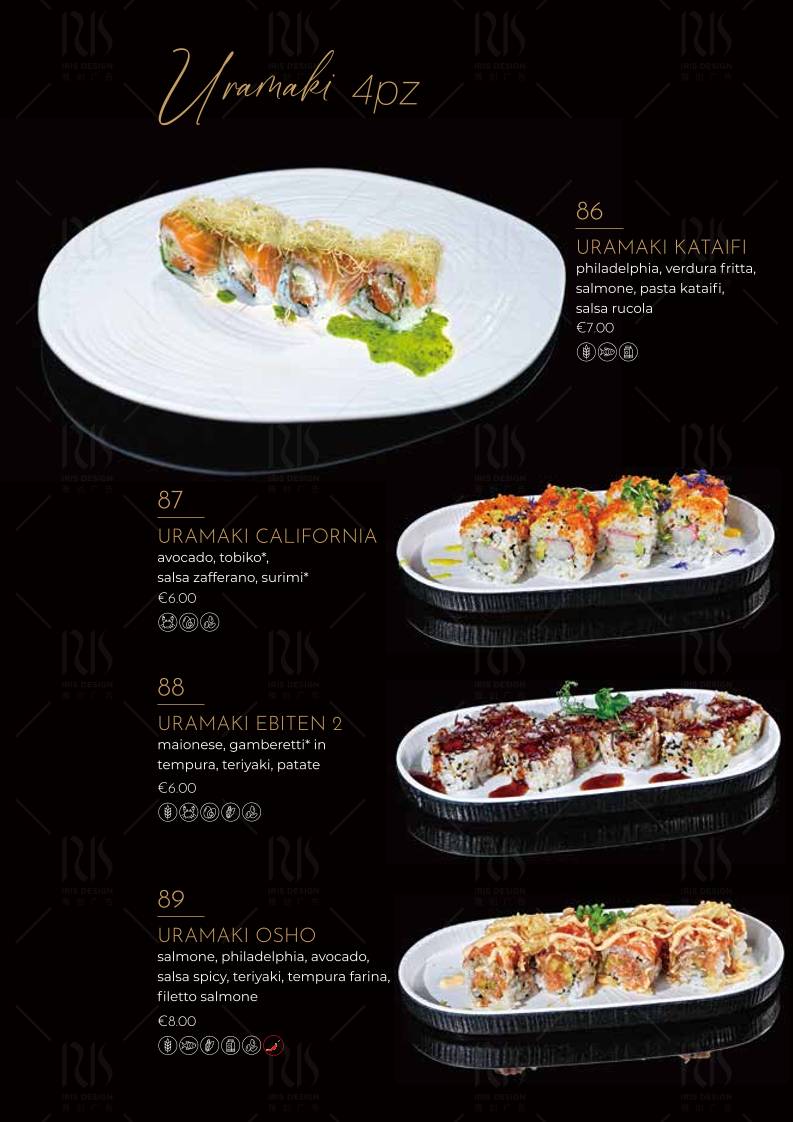 Menu di Ristorante Giapponese Hanami Parma 
