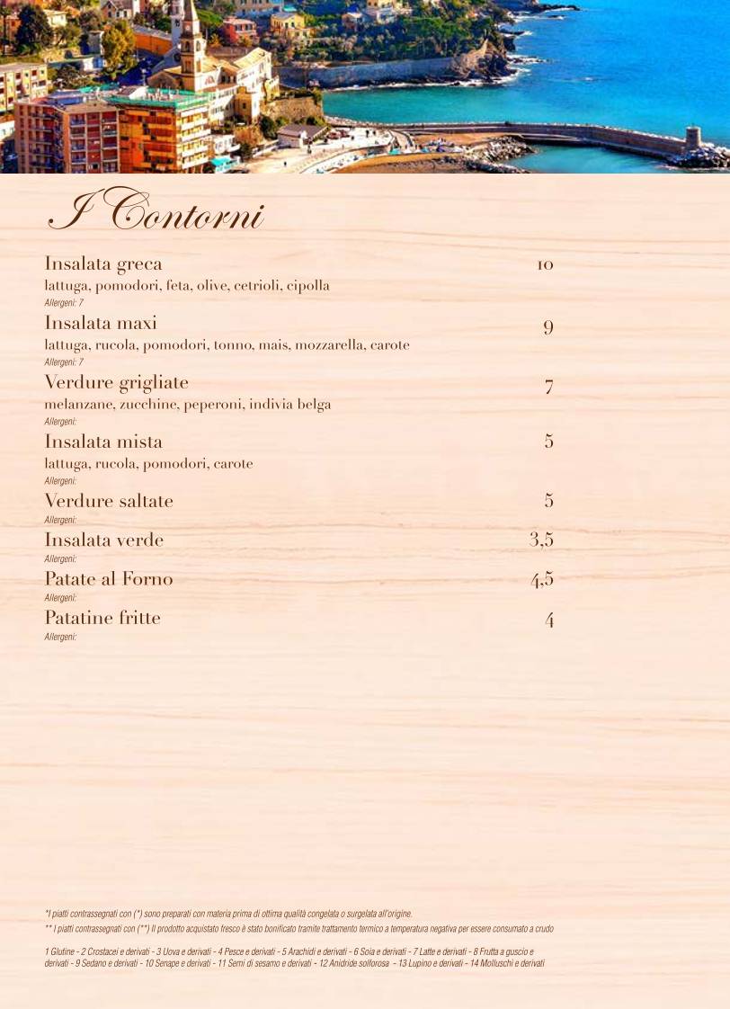 Menu di Pizzeria del Ponte 