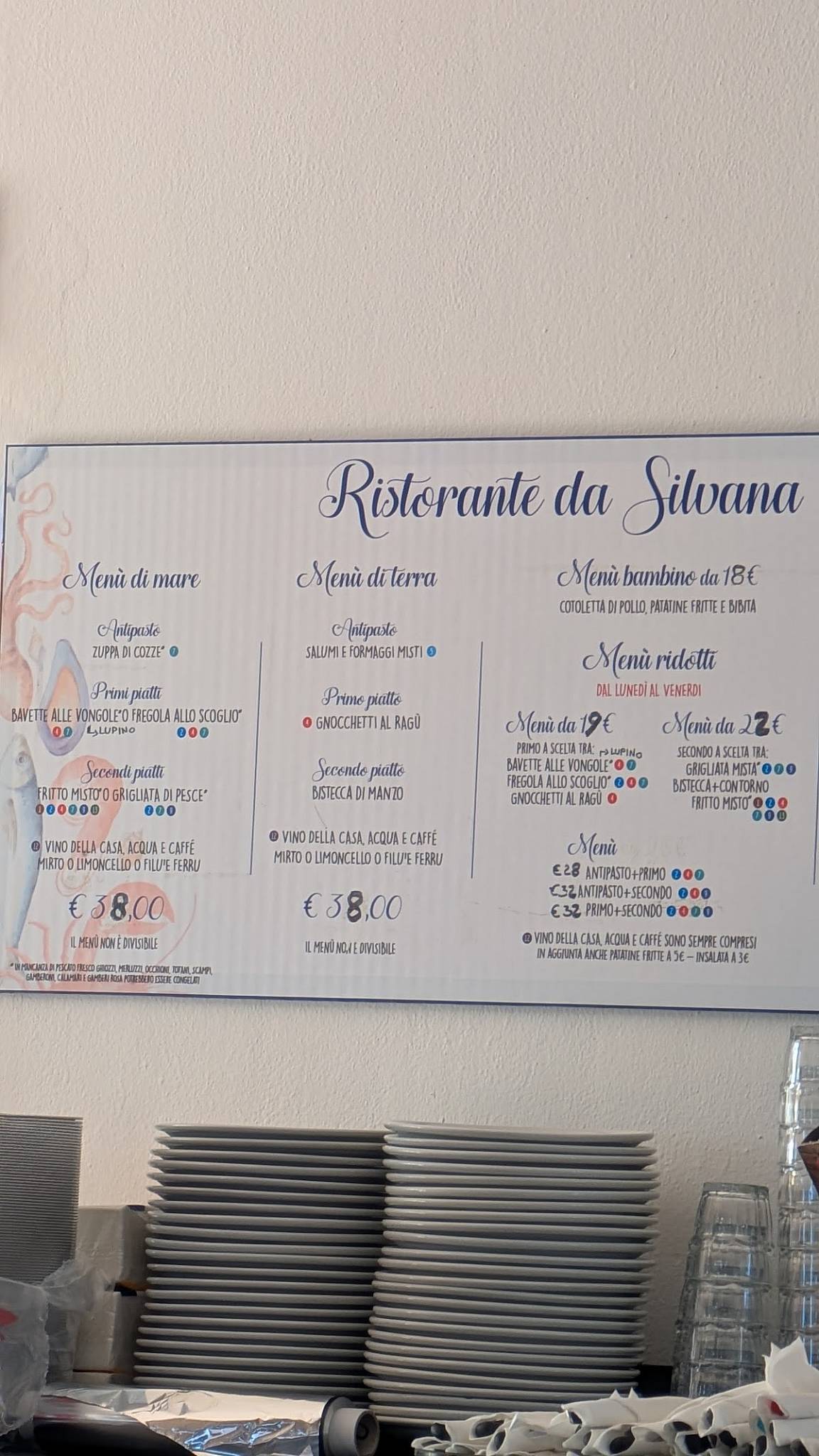 Menu di Ristorante (da) Silvana 