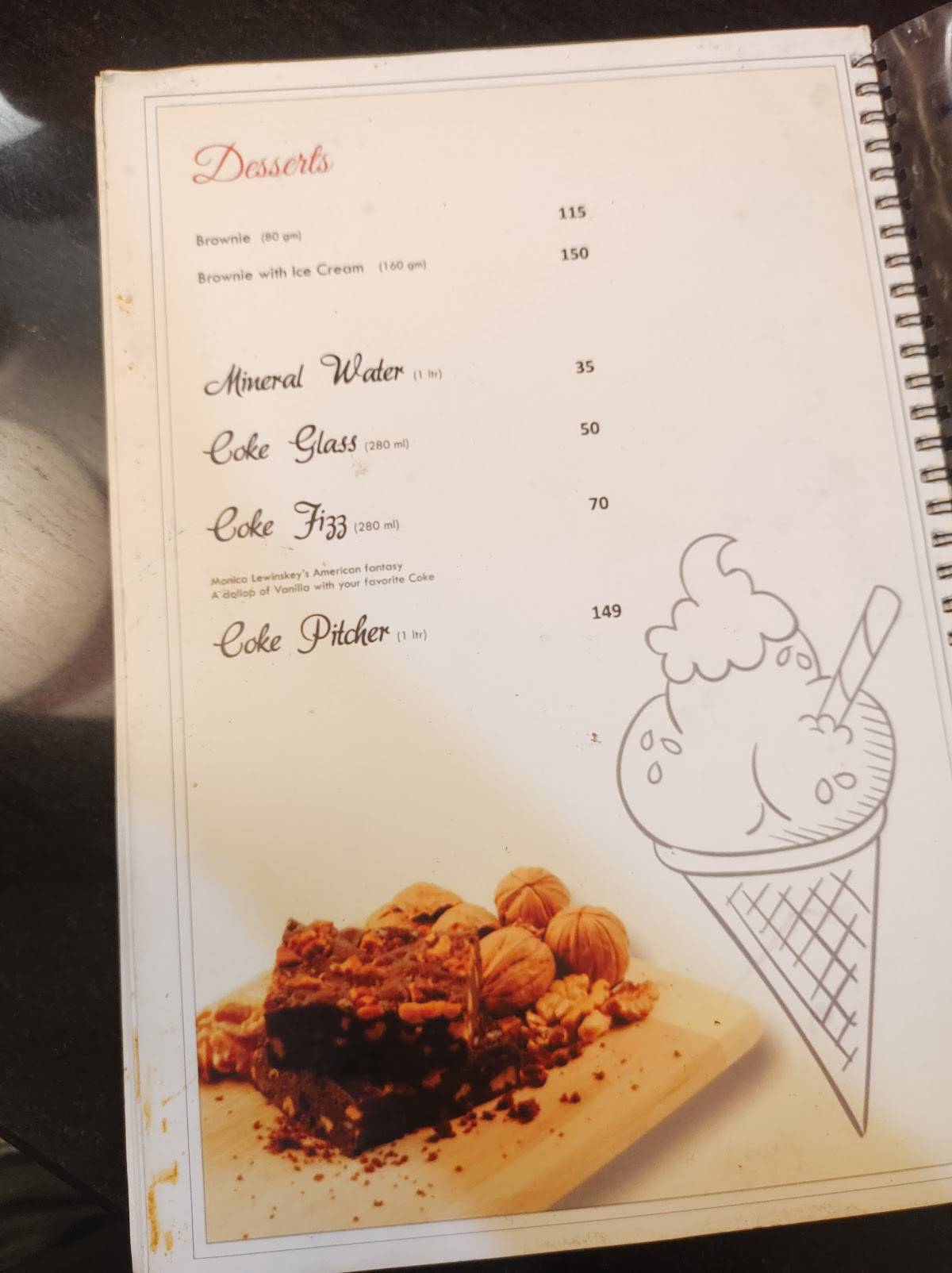Sam's Pizza menu