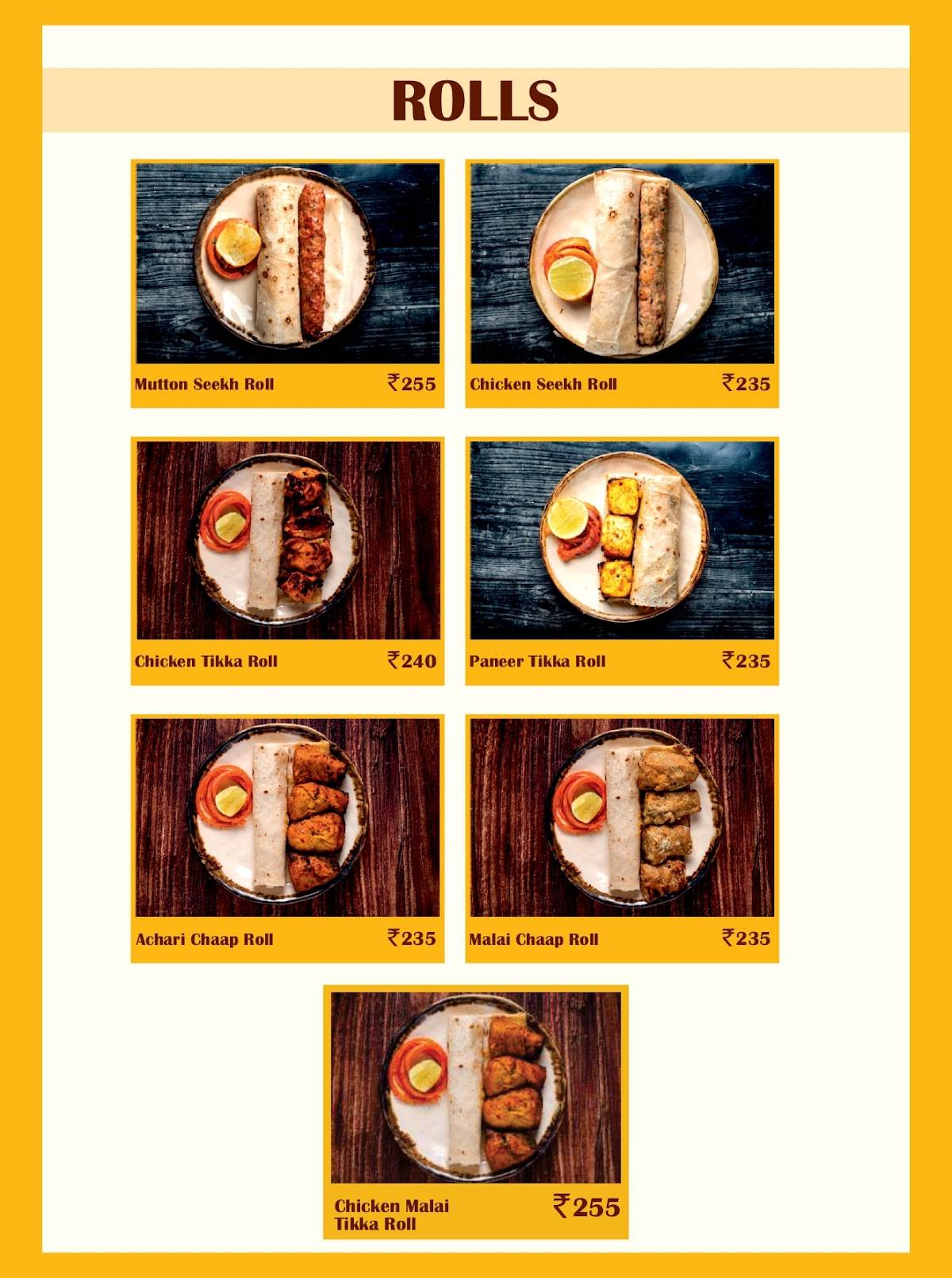 Sandoz Restaurant - Paschim Vihar menu