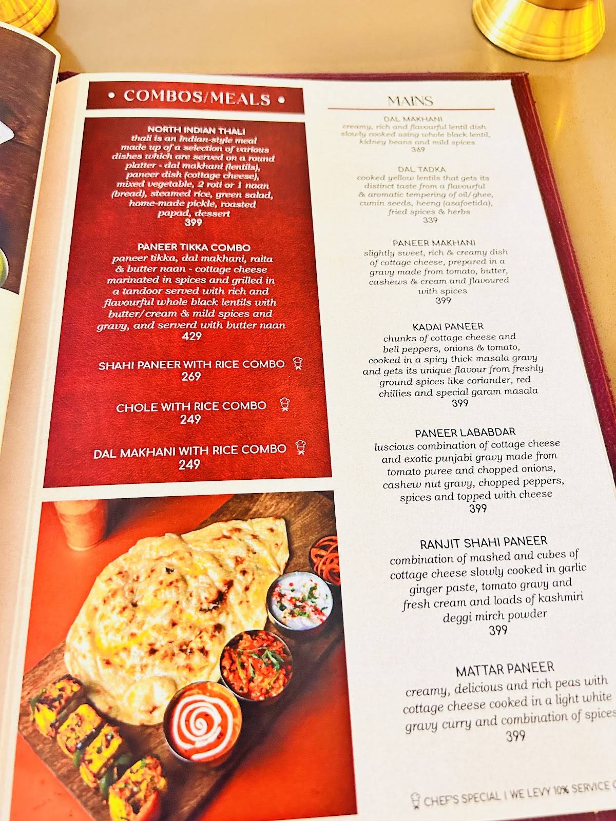 Sarvasya menu