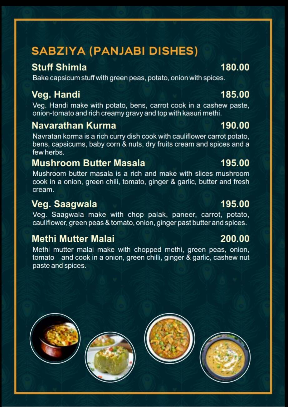 Shri Krishna menu