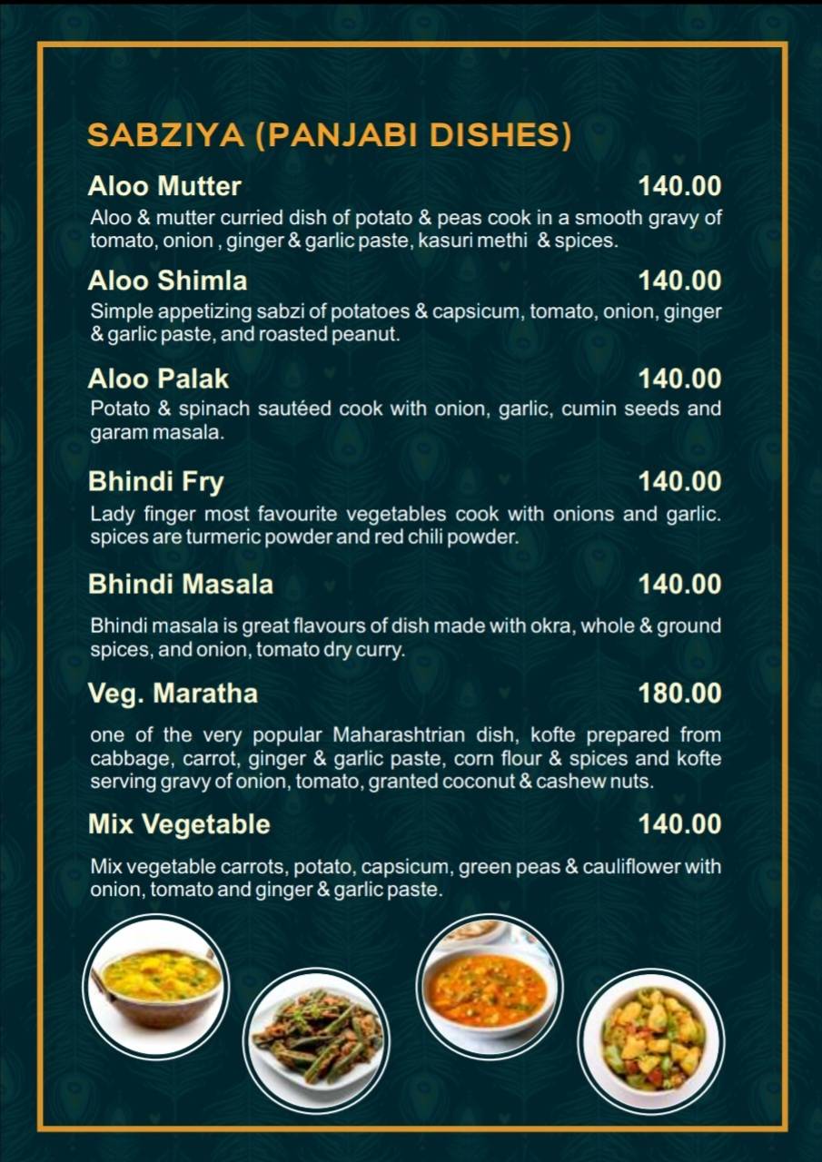Shri Krishna menu