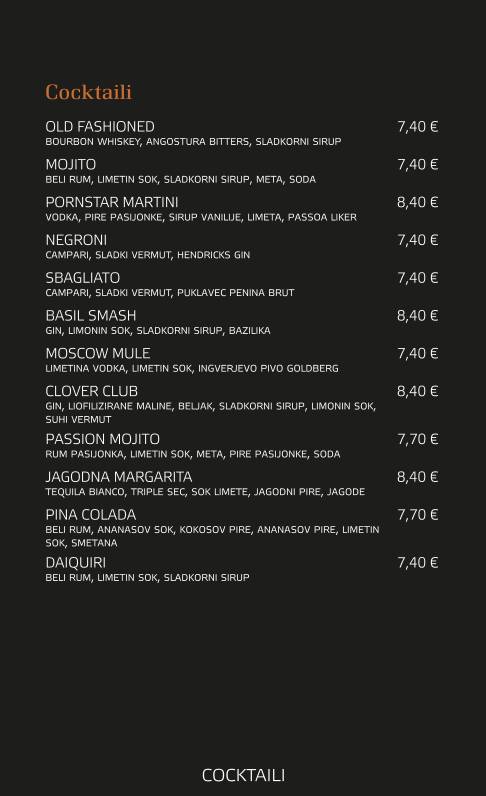 Menu di Sidro 