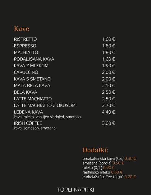Menu di Sidro 