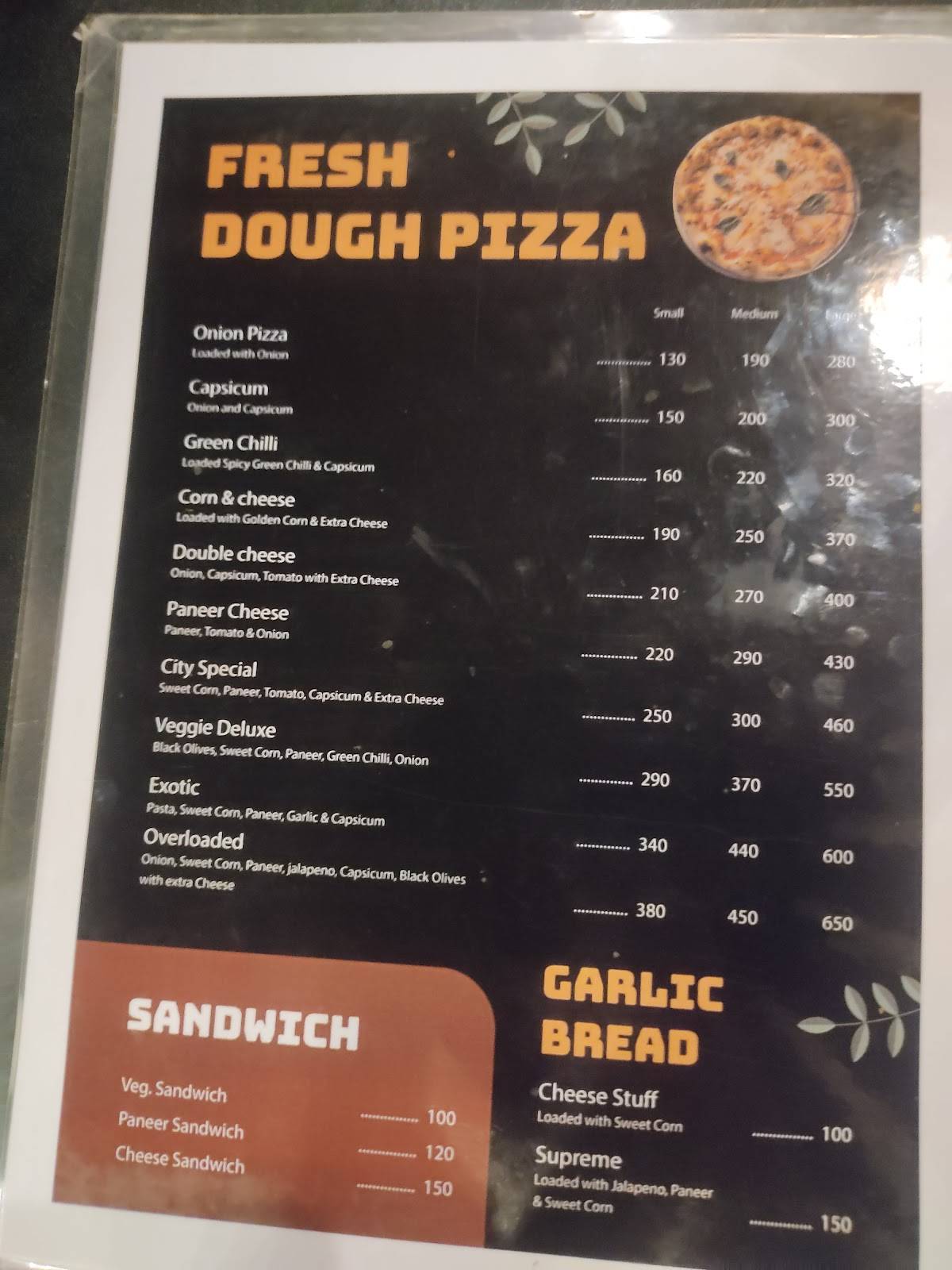 Sk Burger menu