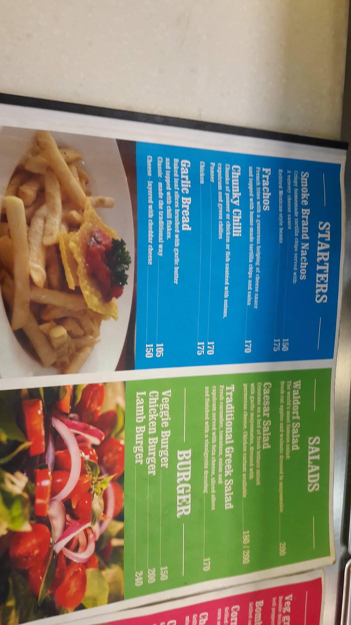 Smoke menu