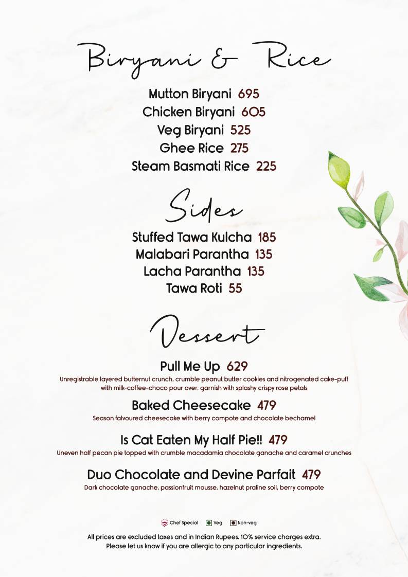 Somewhere Delhi menu