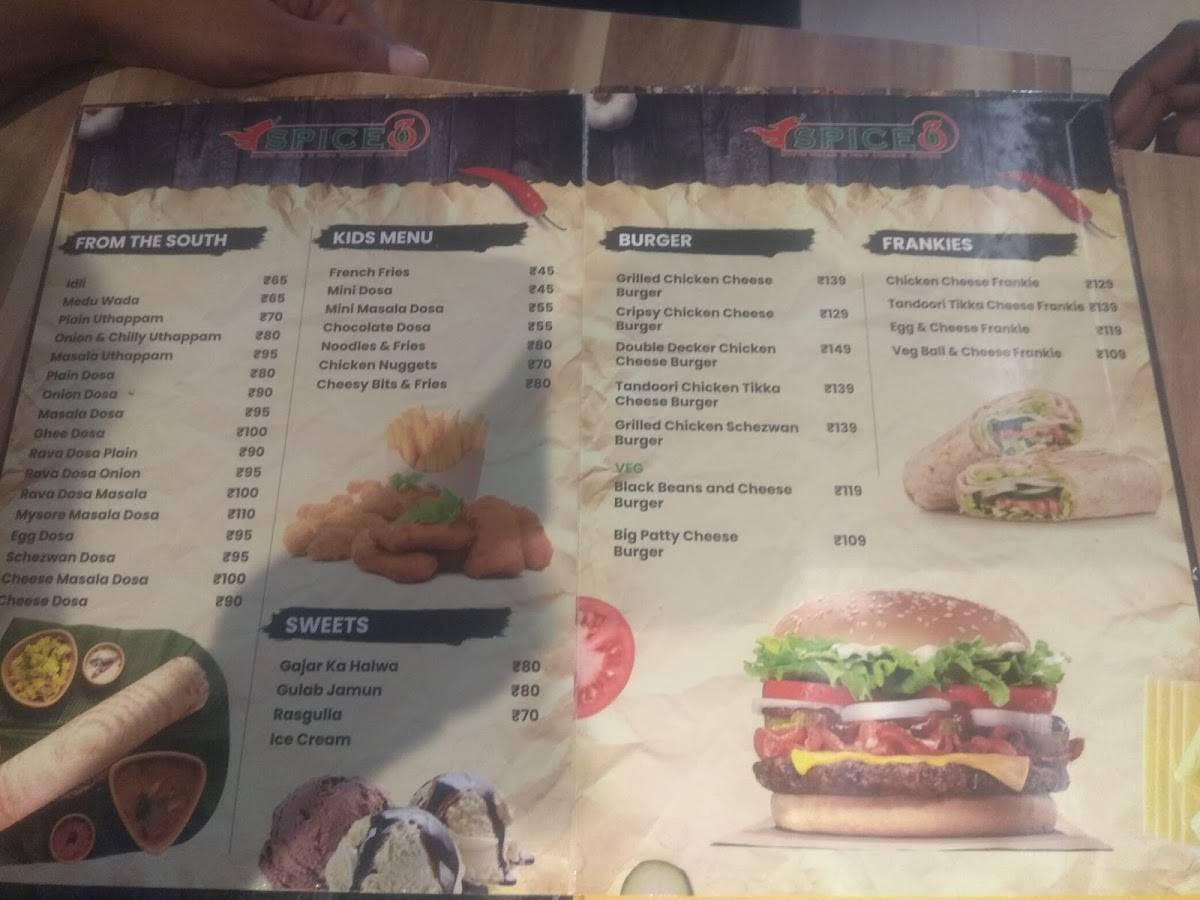 Spice 36 menu