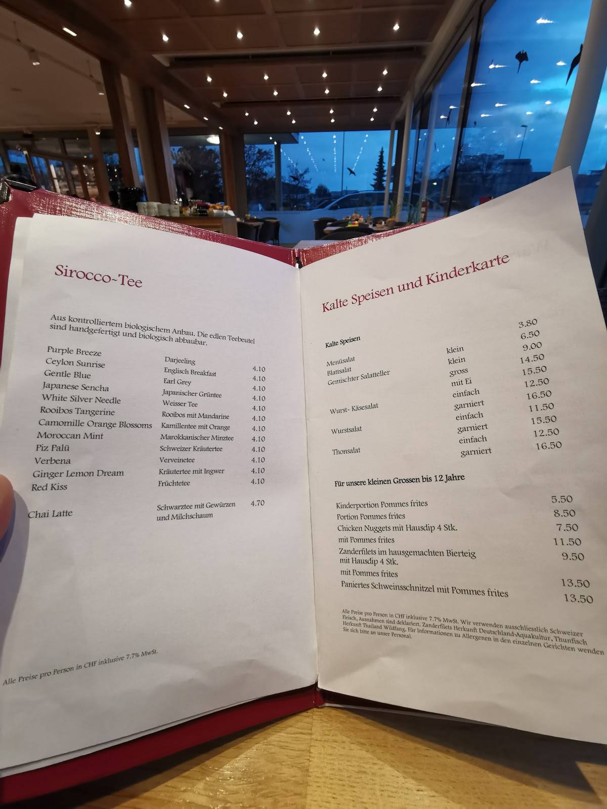 Menu di Steiner-Beck AG 