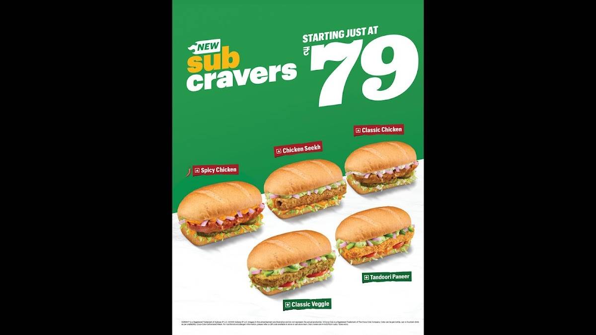 Subway Alwar menu