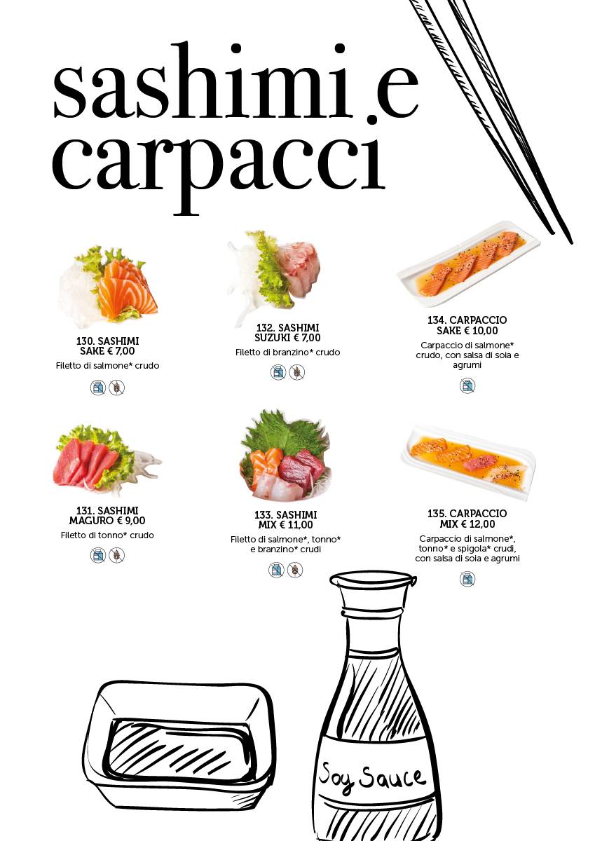Menu di sole sushi fusion 