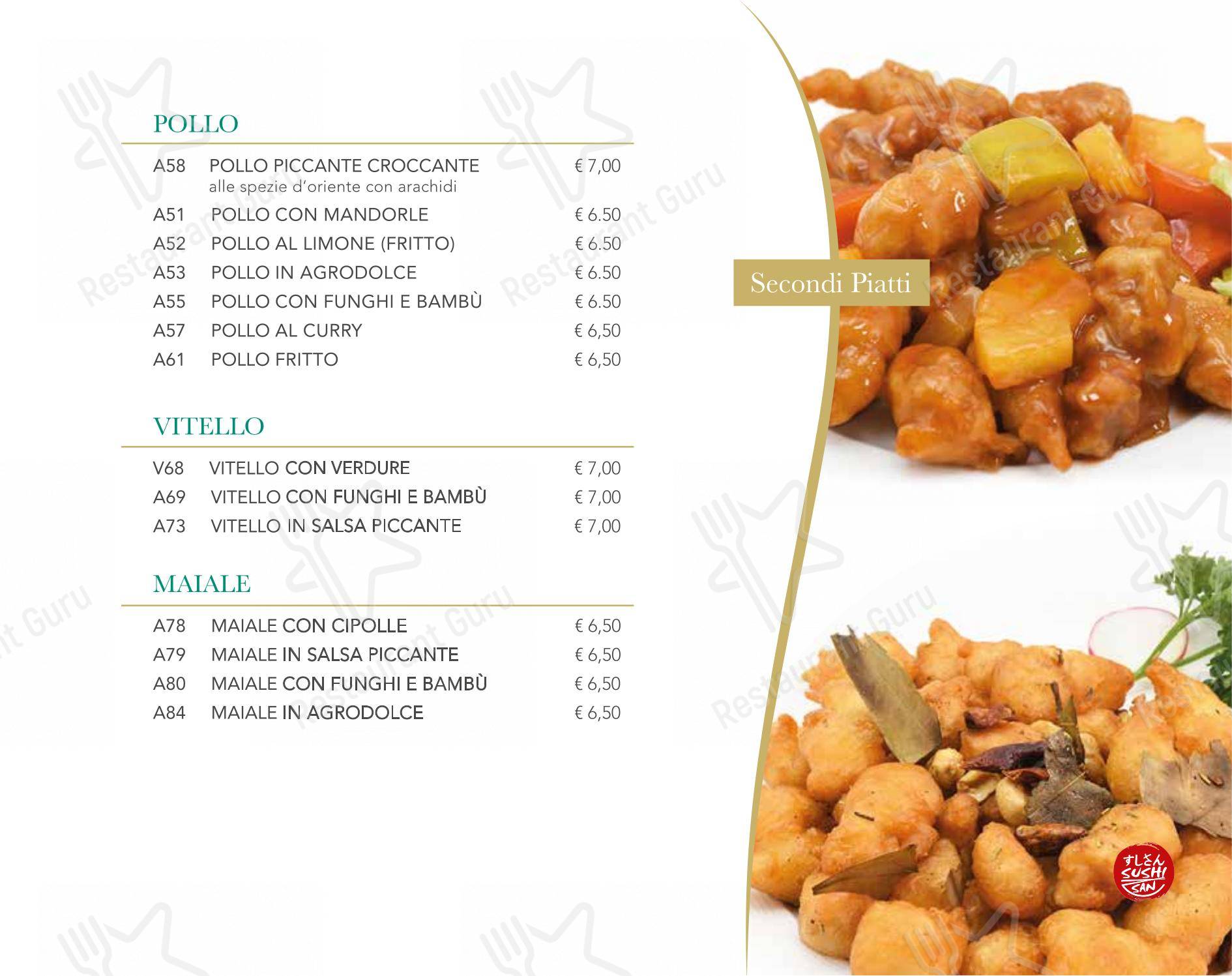 Menu di Sushi San 