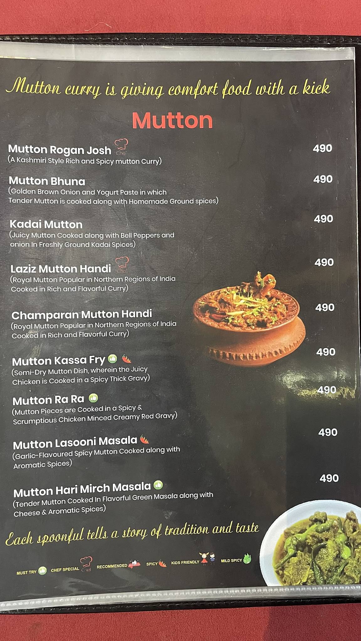 Tandooriwala menu