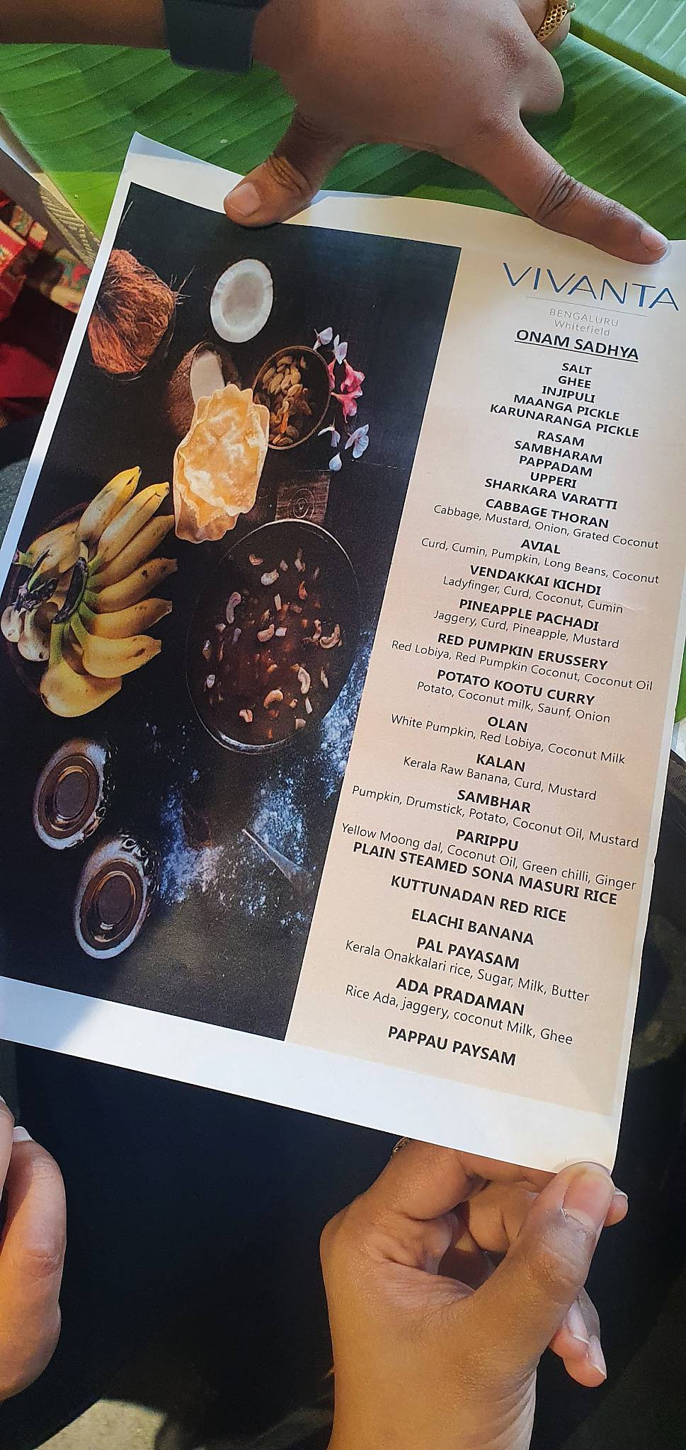 Terracotta - Vivanta Bengaluru, Whitefield menu