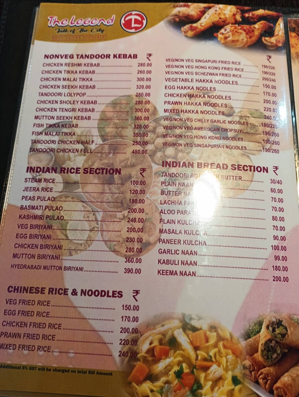 The Legend menu