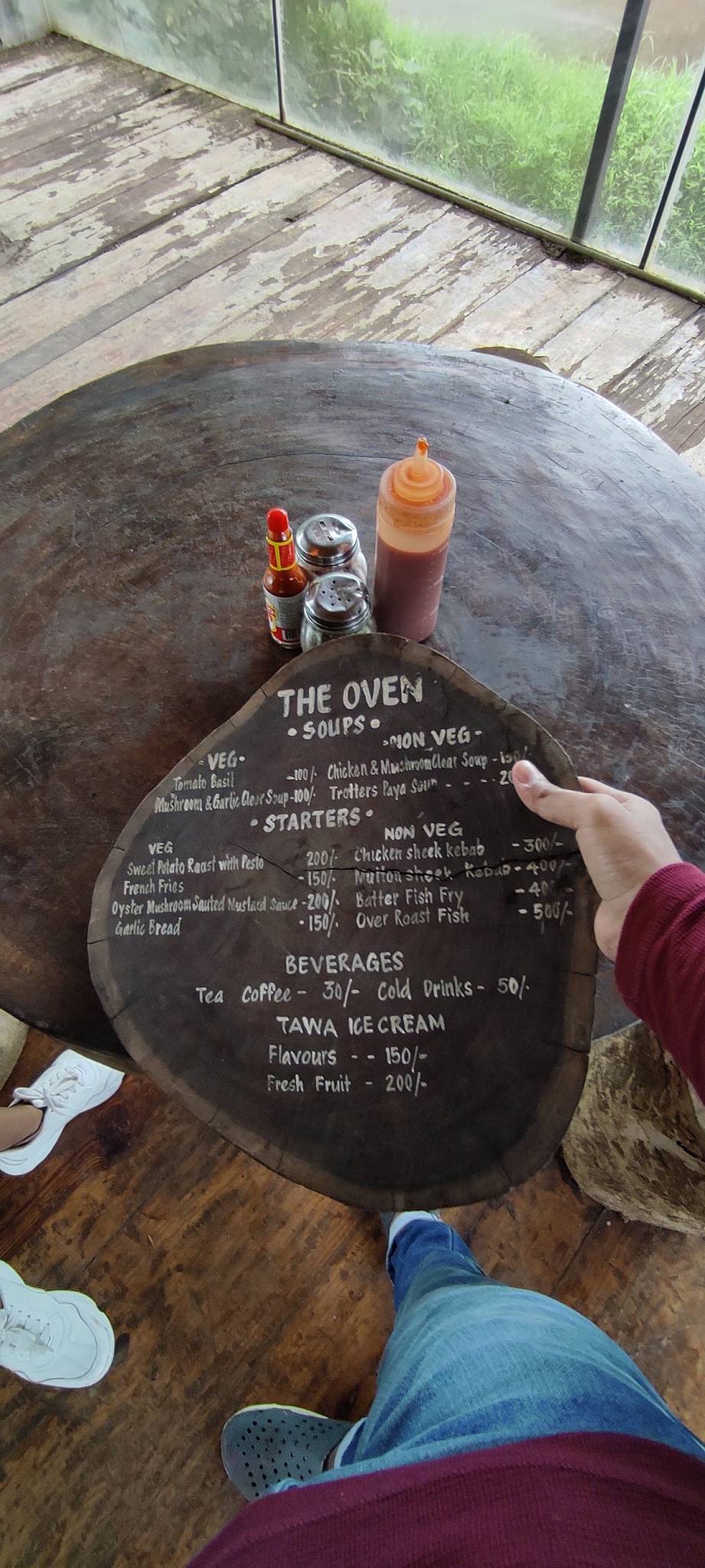 Menu at The Oven, Pawna Dam, Lonavala, Lonavala, Aundholi