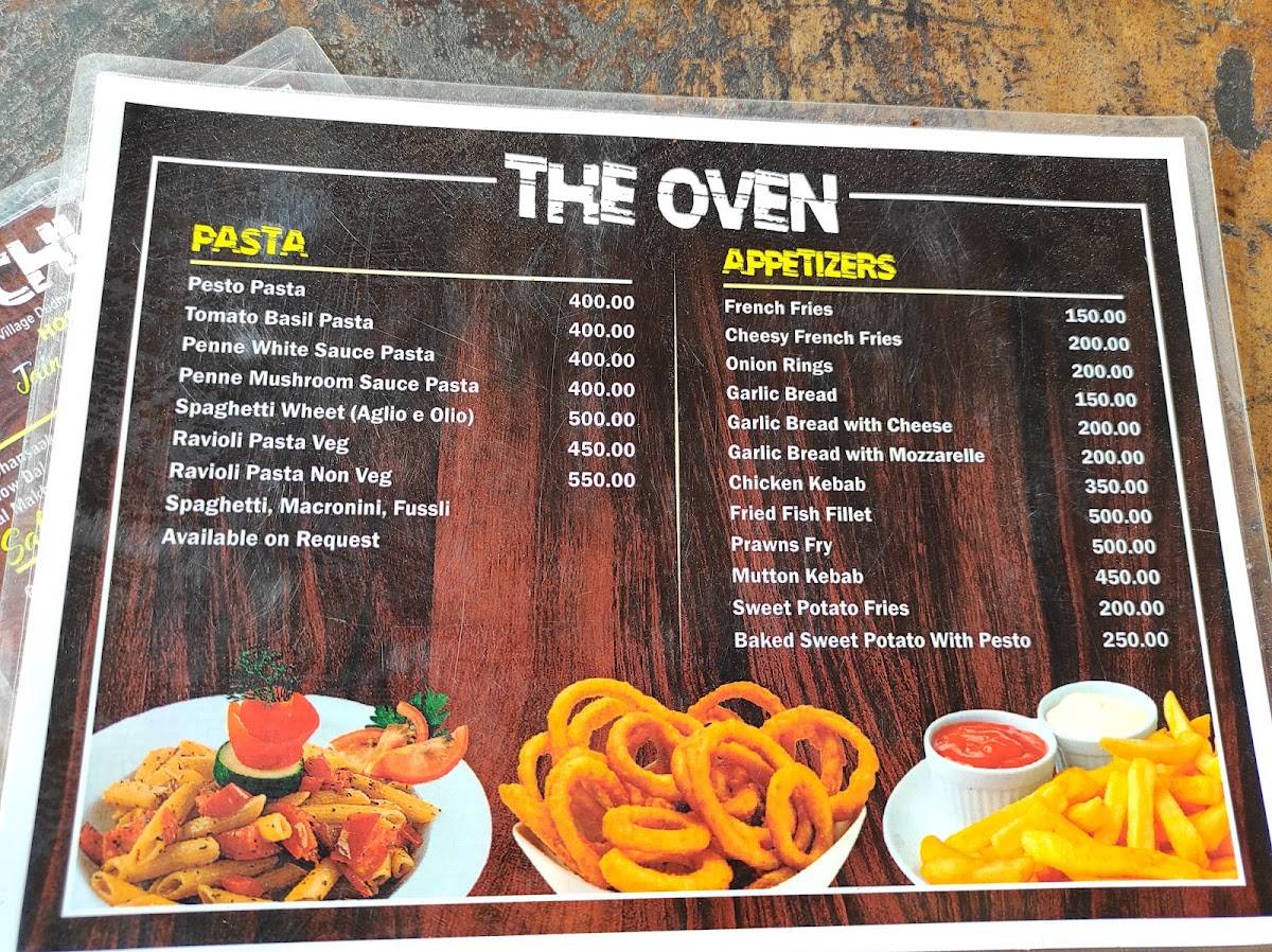 Menu at The Oven, Pawna Dam, Lonavala, Lonavala, Aundholi
