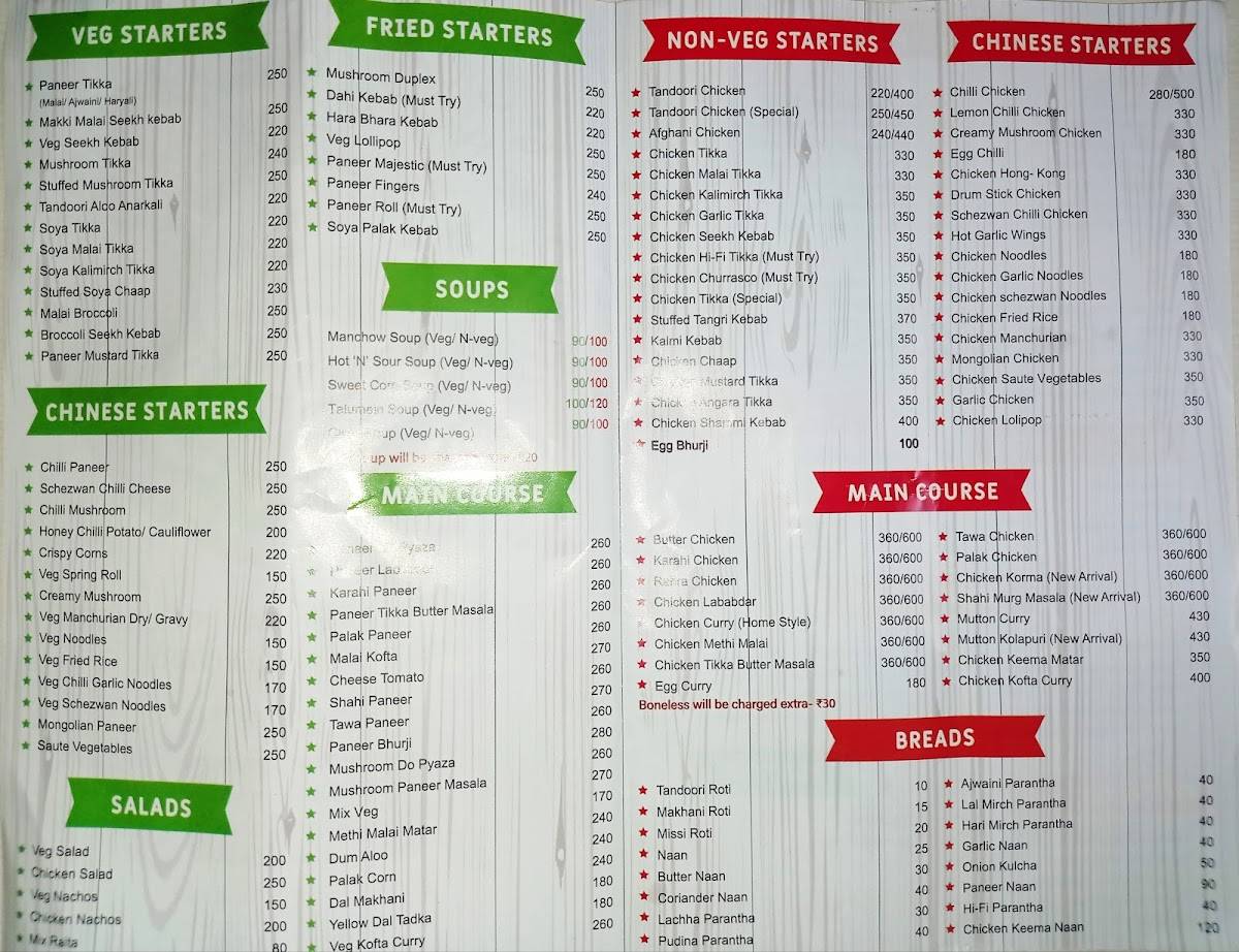 The Taste by Fish Masters menu