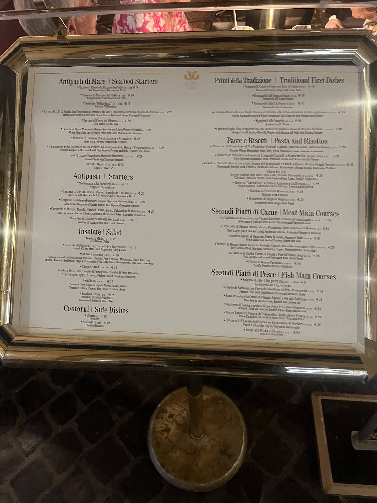 Menu de VIB