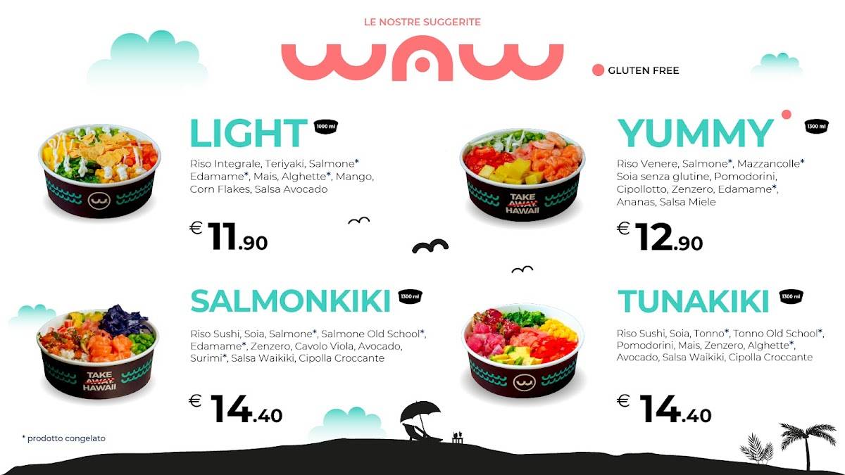 Menu di Waikiki Poké - Roma Borgo Pio 