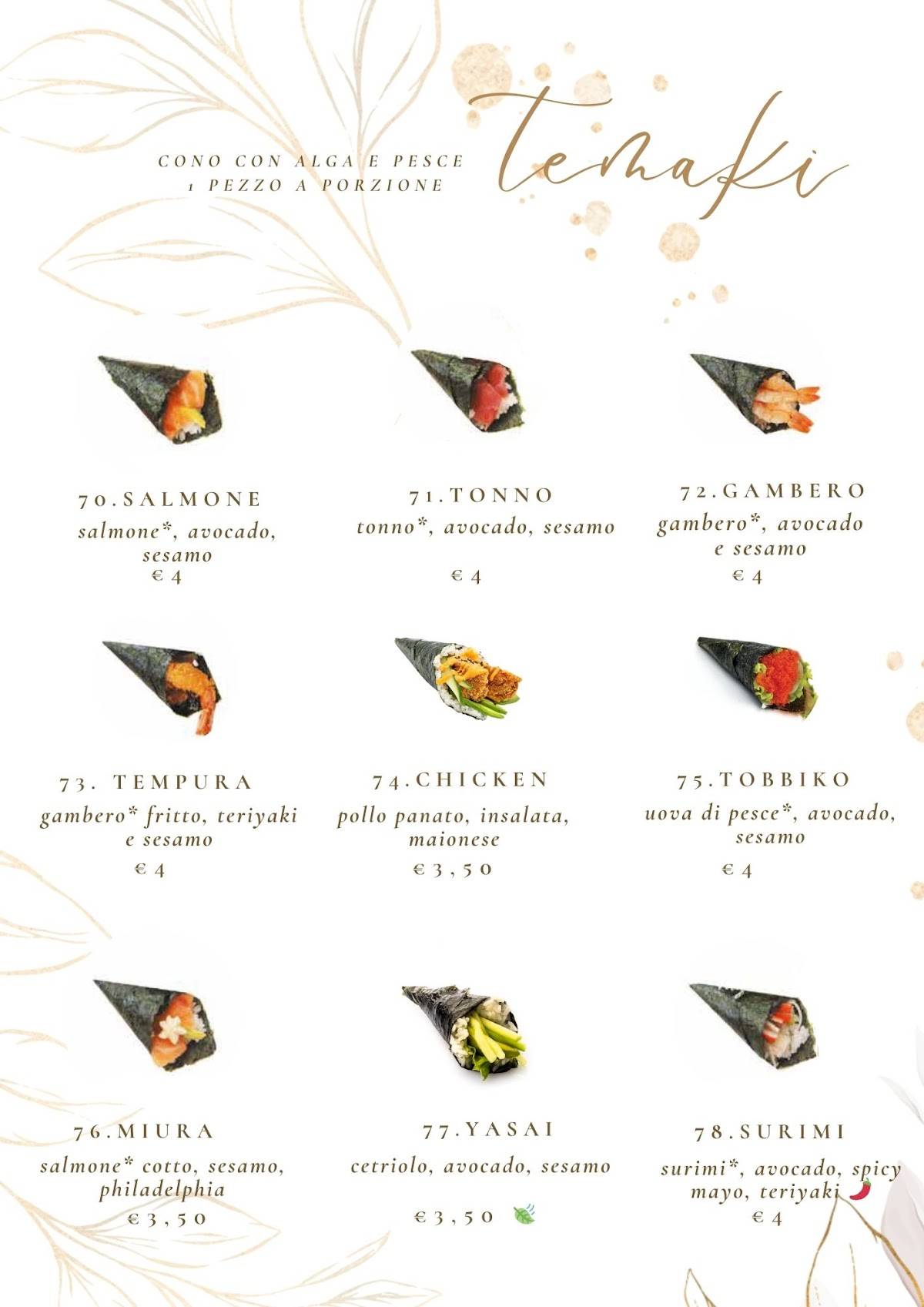 Menu di Yoshi 