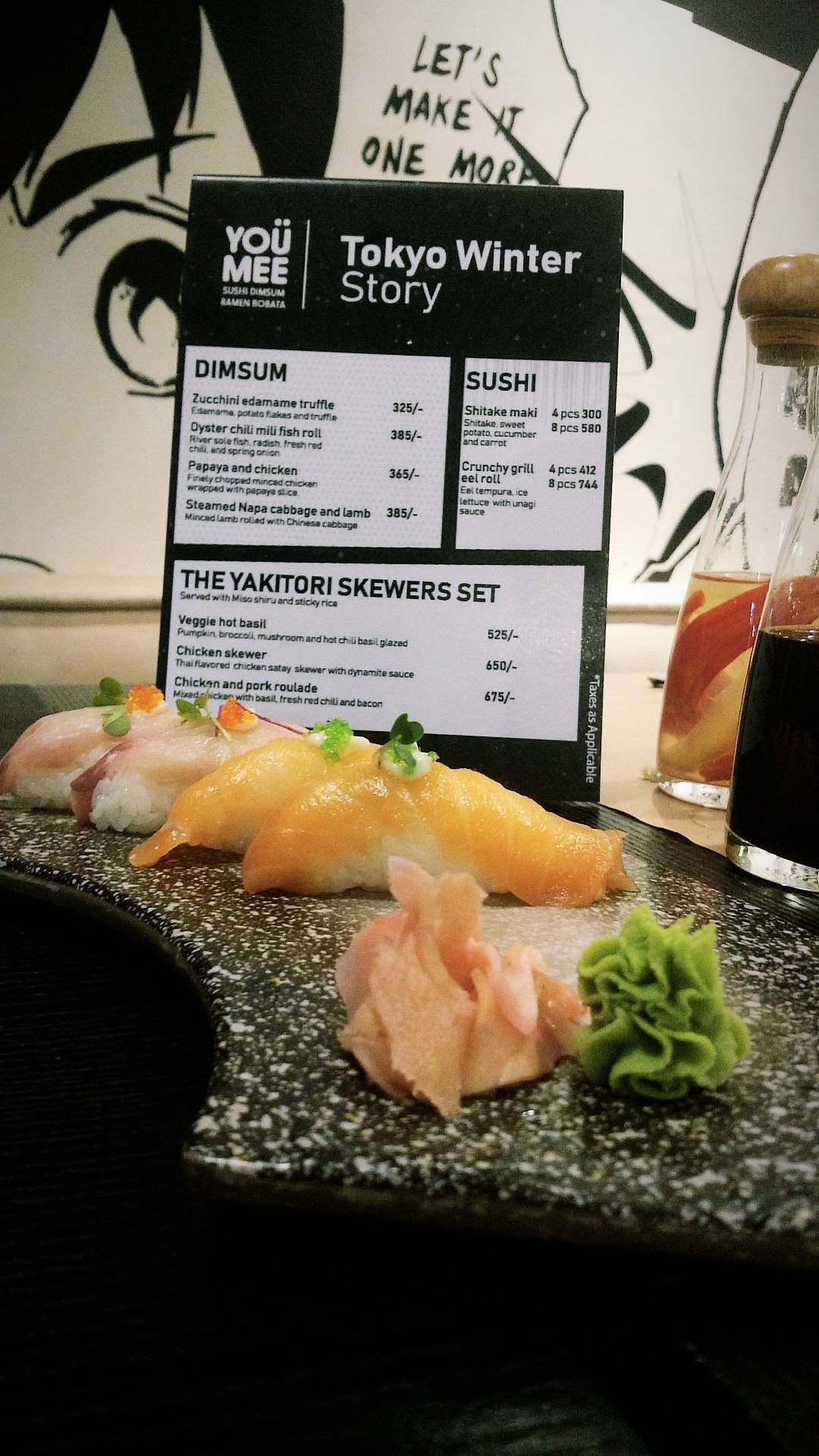 YouMee Greater Kailash 2 (GK2) menu