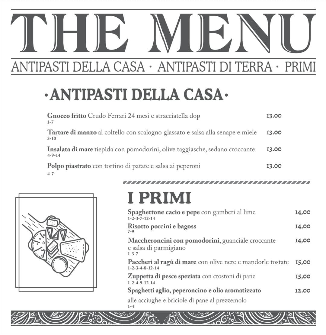 Menu di Zero Pizza Restaurant 