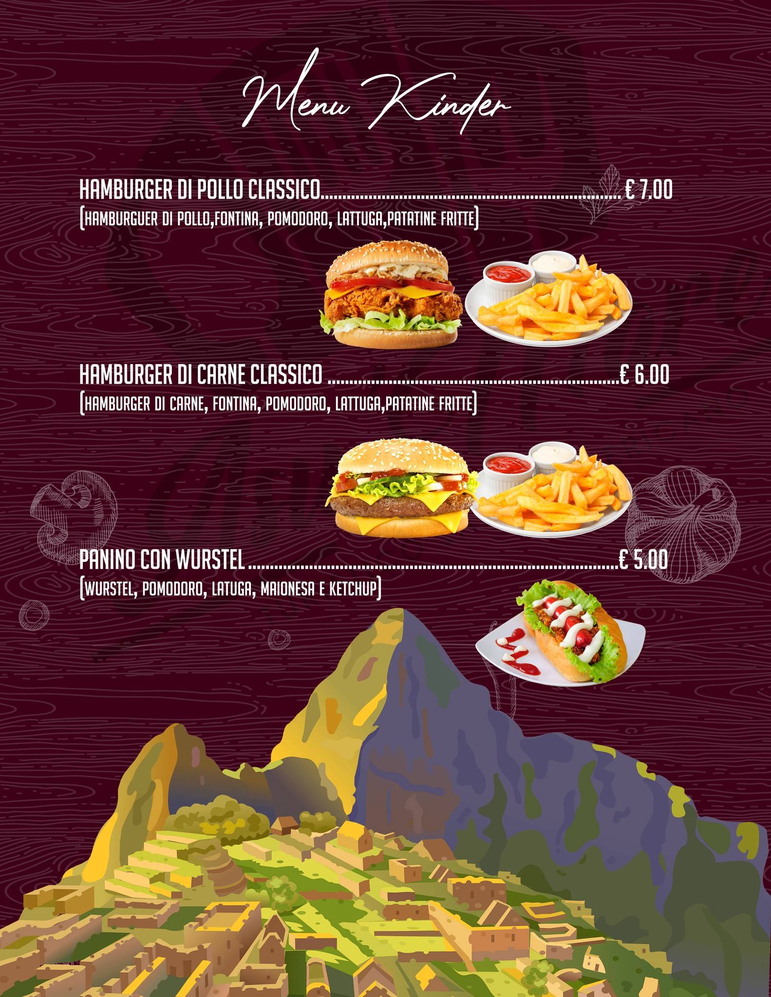 Menu di Asu Mare ristorante 