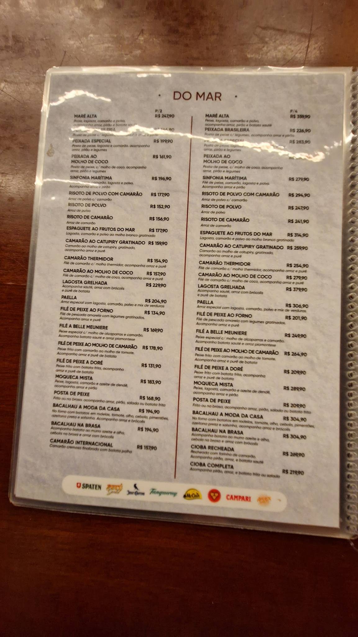 Restaurante Caldinho do Nenen - Pina cardápio