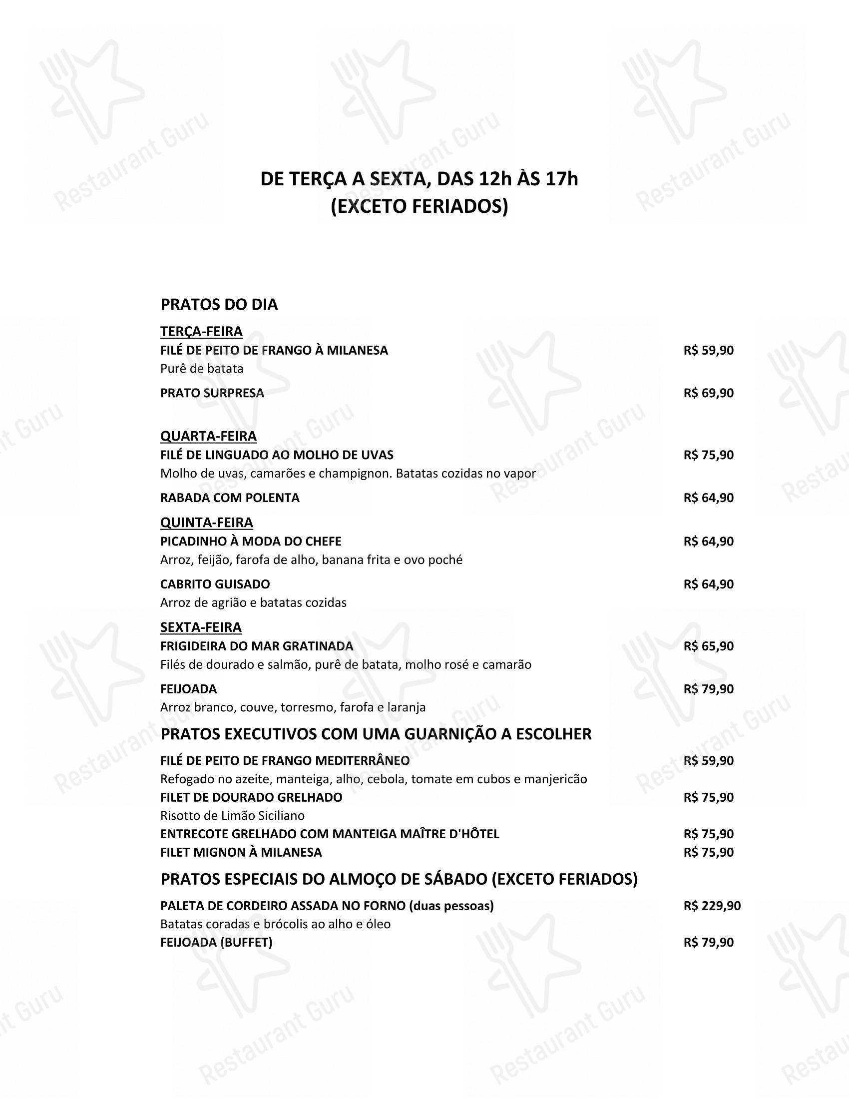 Cugine Restaurante - Menu