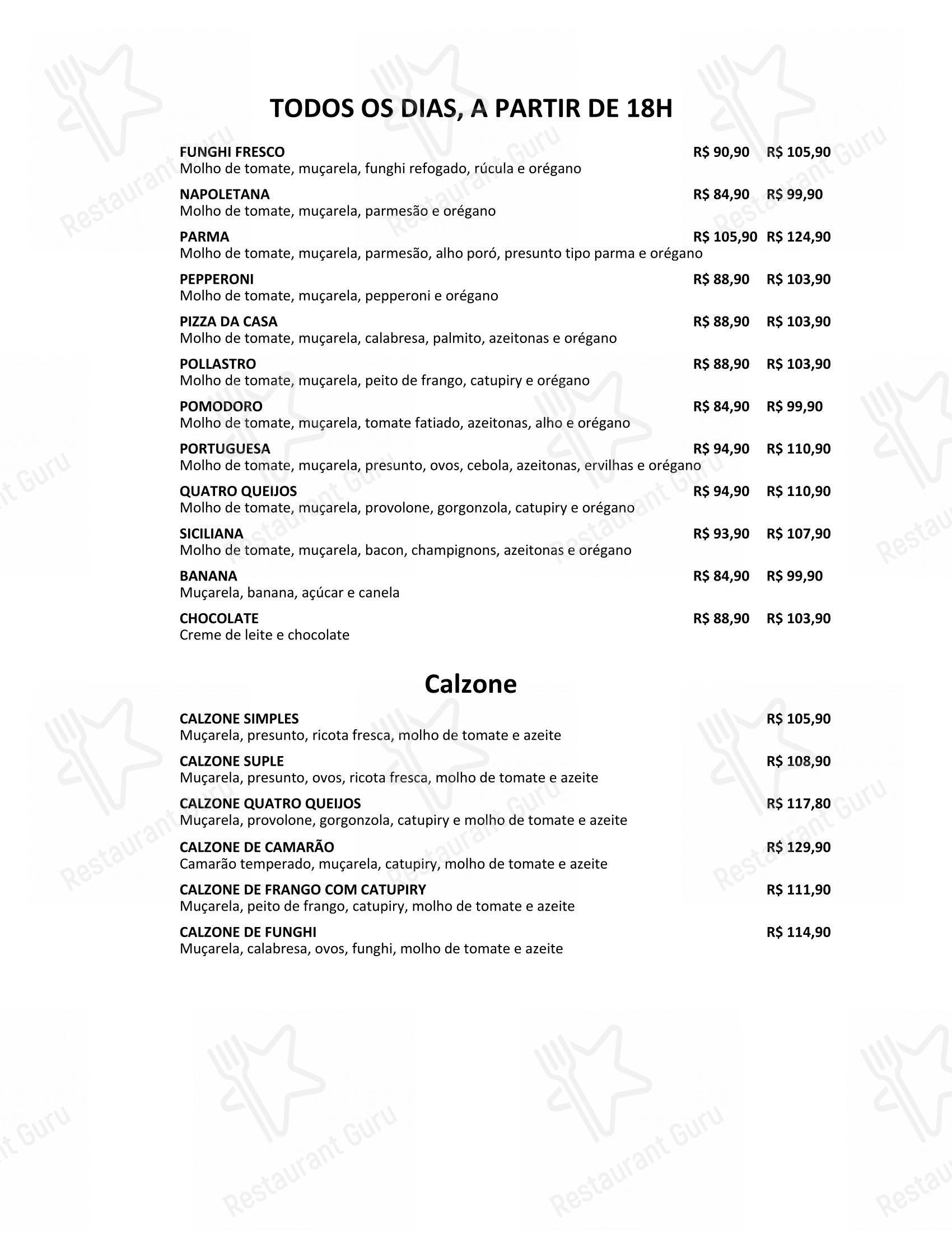 Cugine Restaurante - Menu