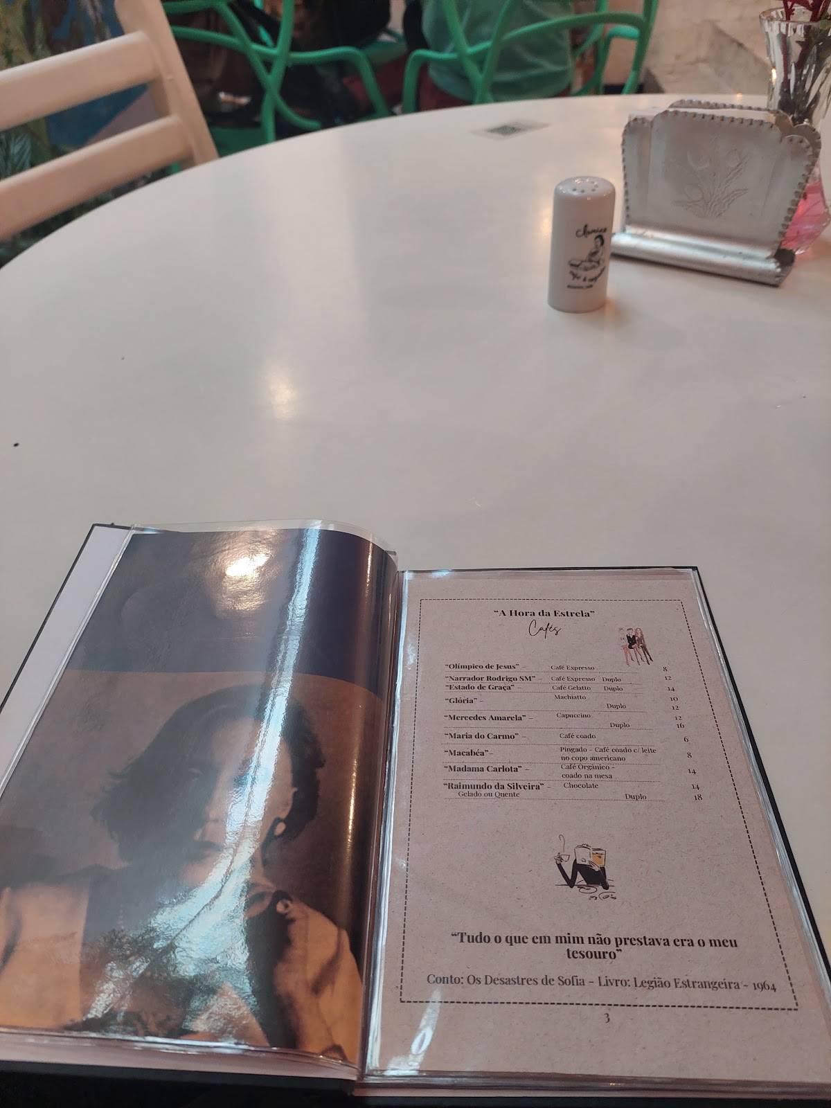 Clarice café & cozinha cardápio