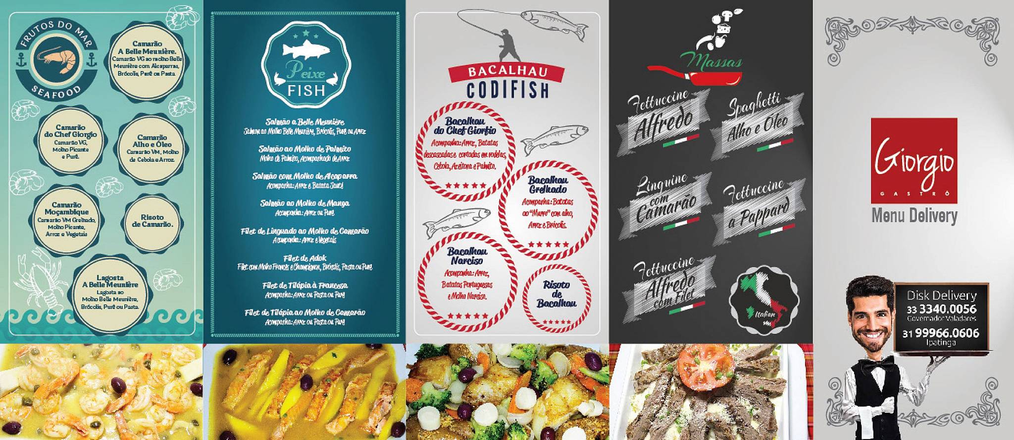Restaurante Giorgio Gastrô - San Diego cardápio