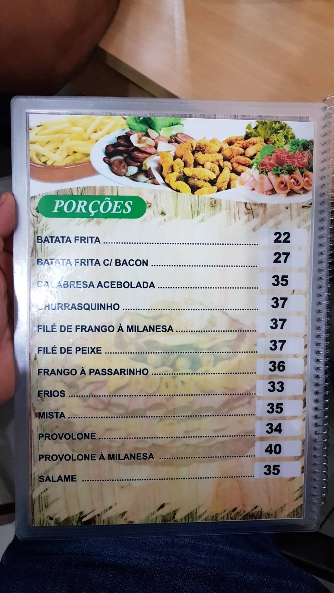Restaurante Nobílis cardápio
