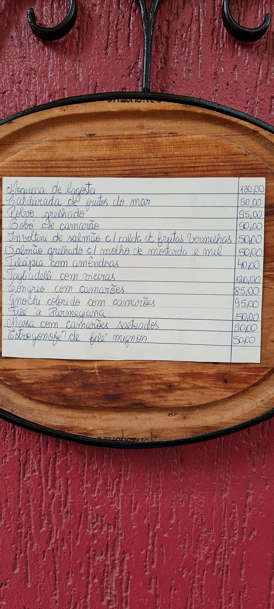 Restaurante Rech cardápio