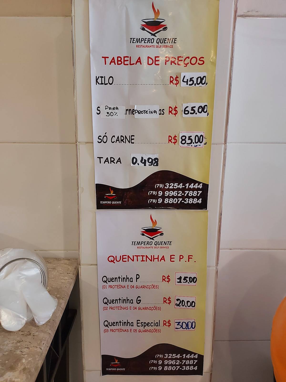 Restaurante Self Service Tempero Quente cardápio