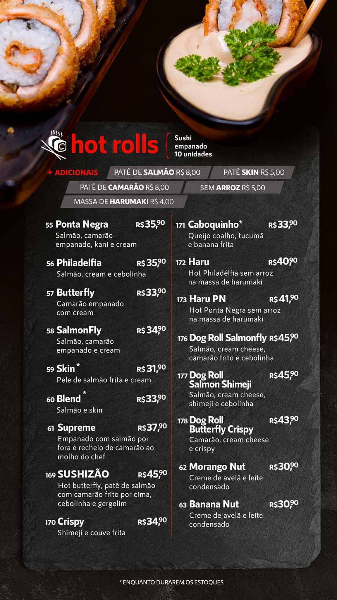 Restaurante Sushi Ponta Negra - Distrito cardápio