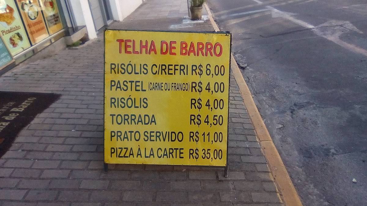 Restaurante Telha de Barro cardápio