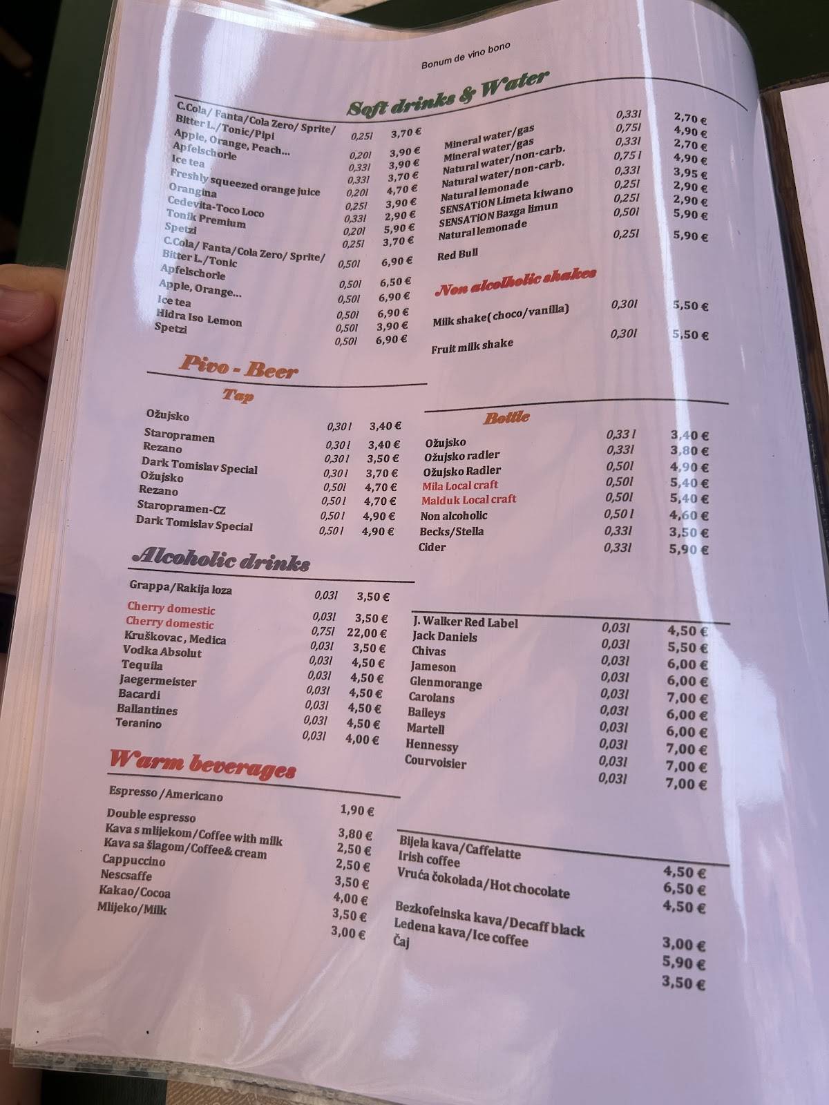Menu di Restoran PULJIZ 