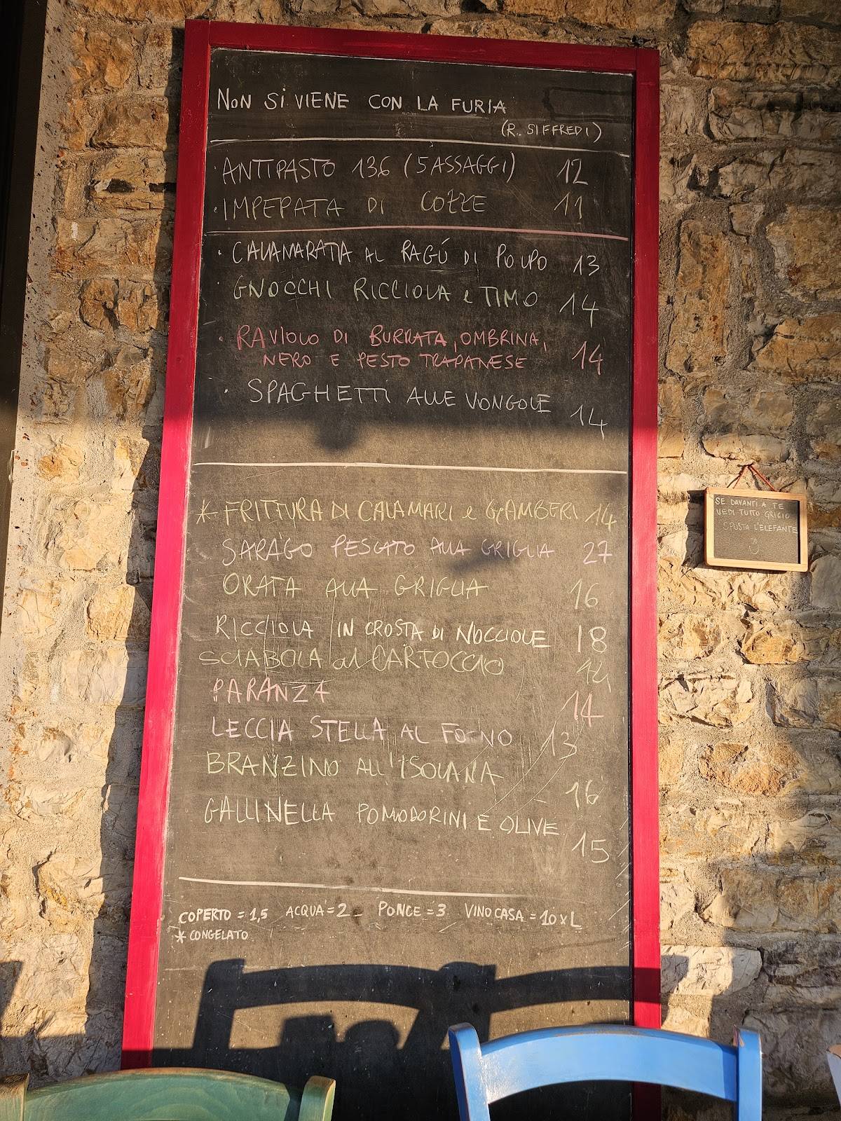 Menu di Retone 136 