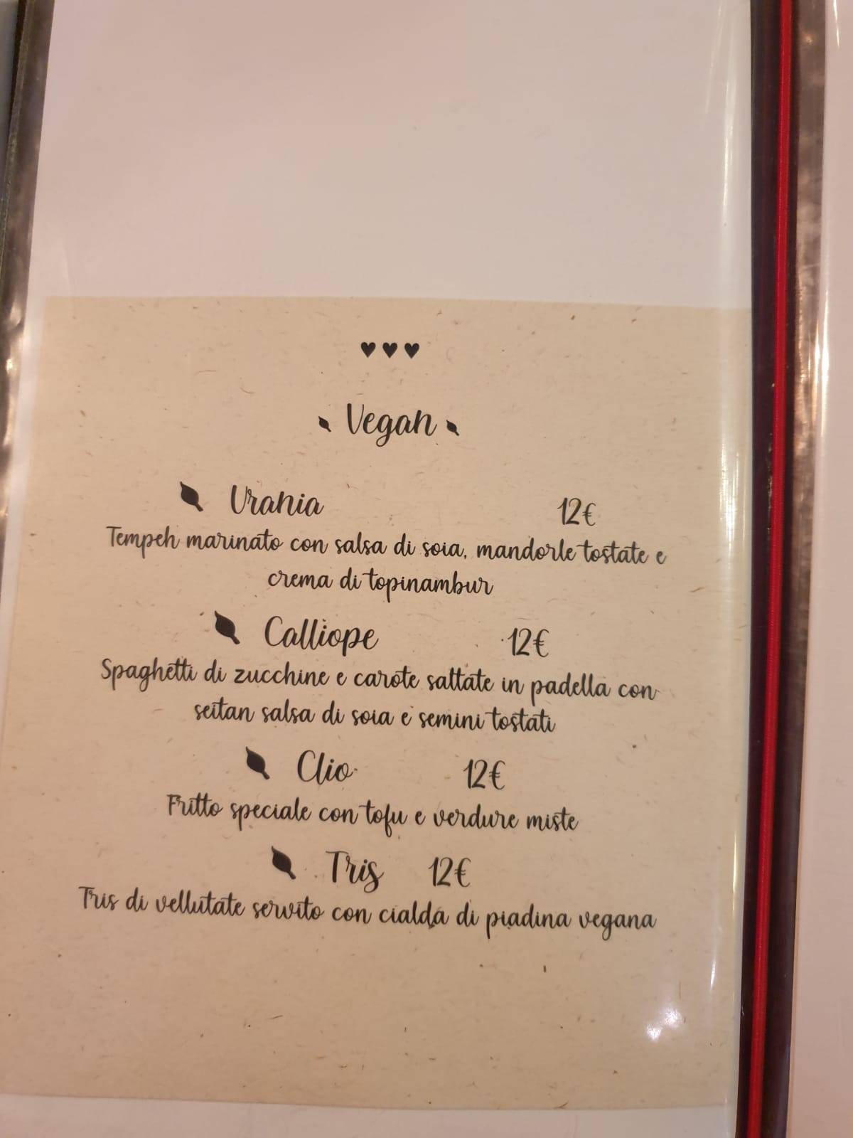 Menu di Civico 26 