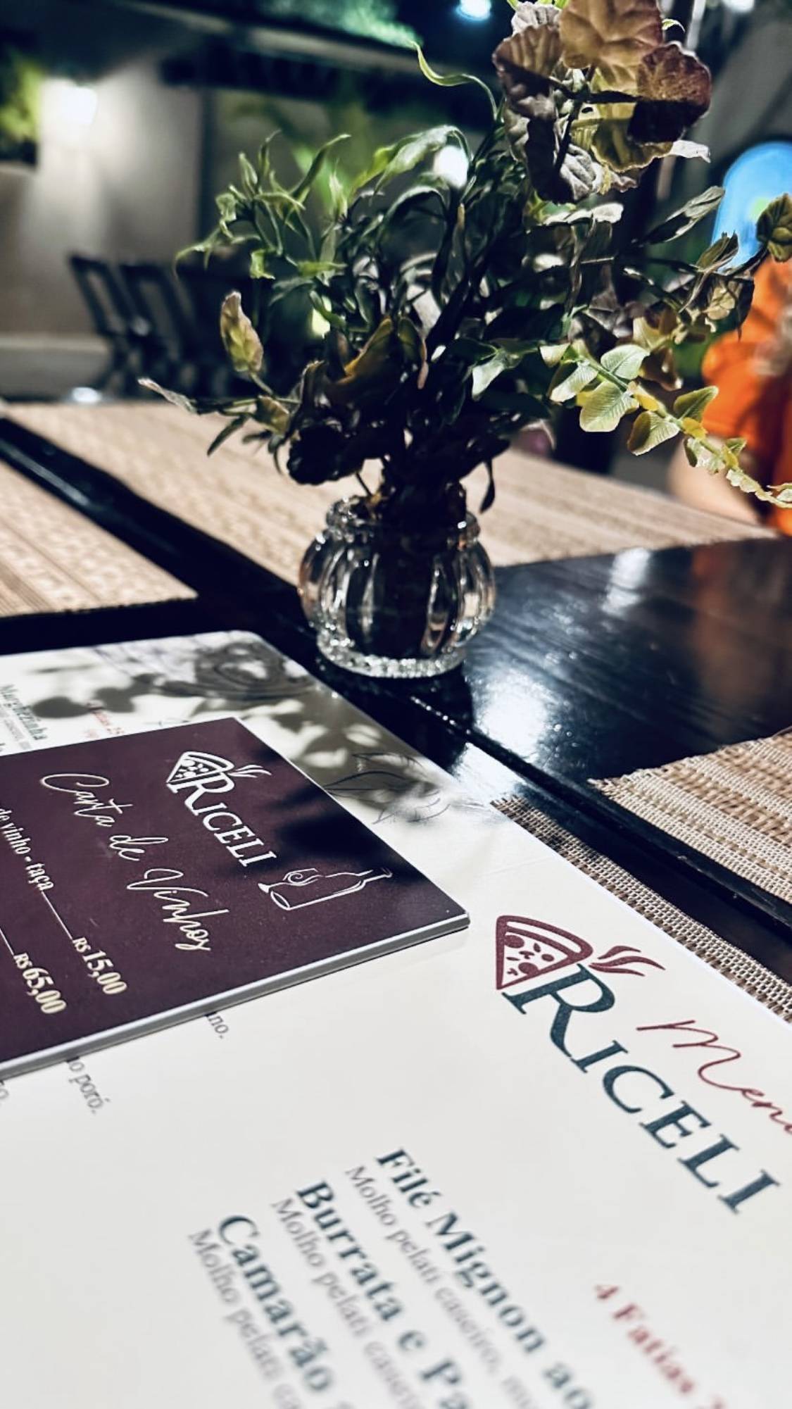 Riceli Pizzaria cardápio