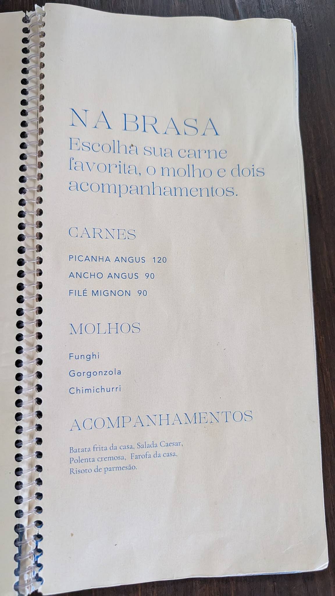 Canastra Trattoria cardápio