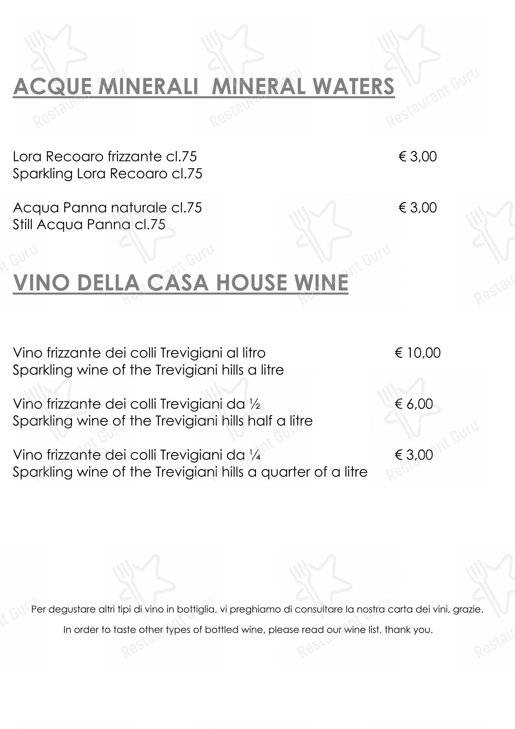 Menu di Ristorante “Al Monte” - Menu bar