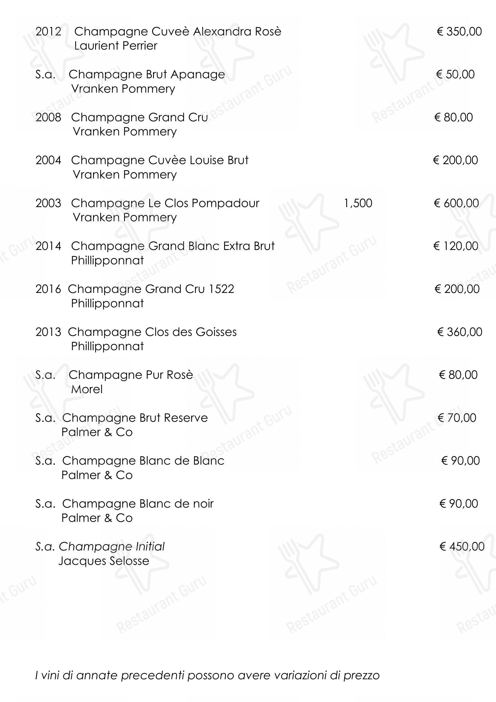 Menu per Ristorante “Al Monte” ristorante