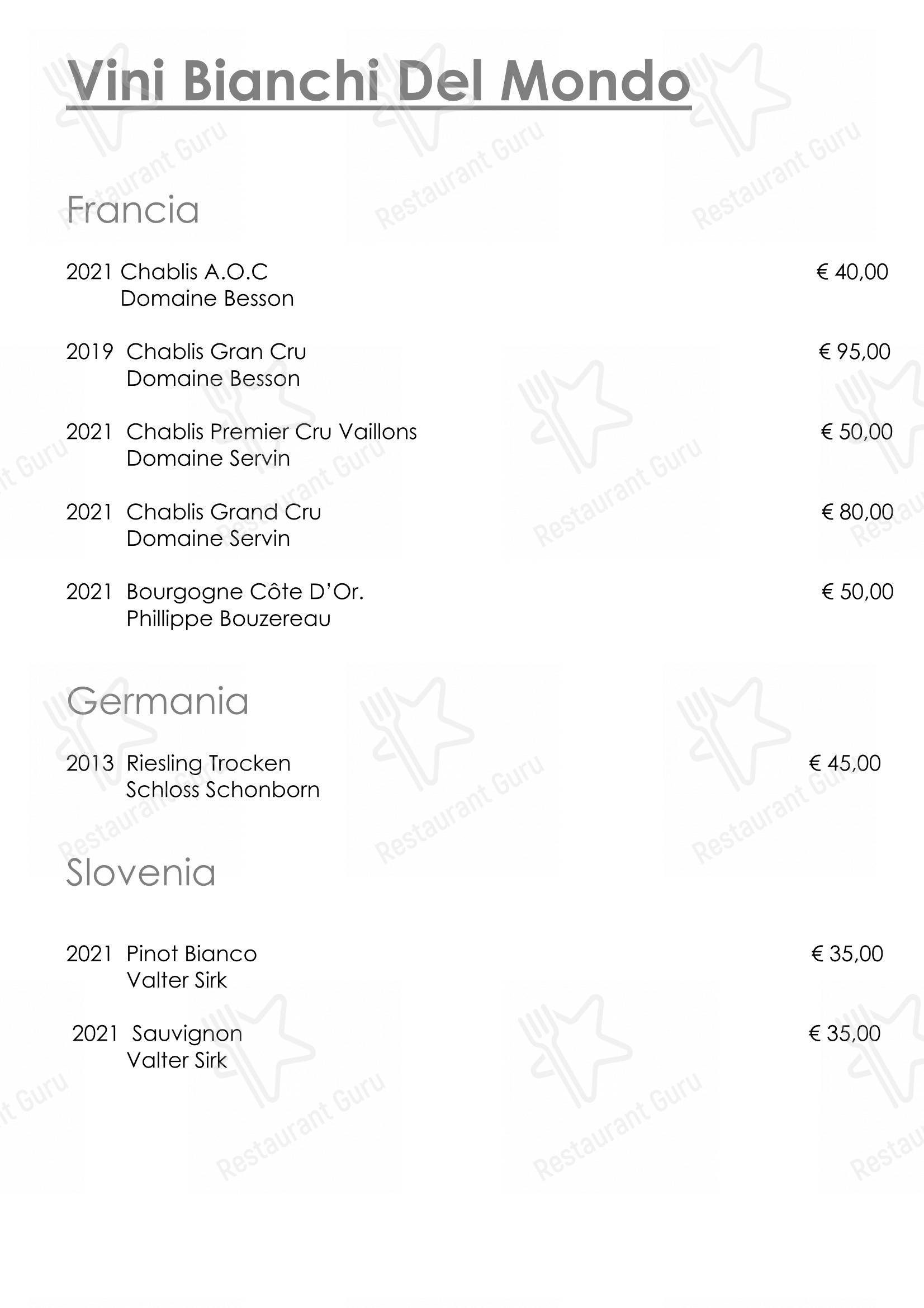 Ristorante “Al Monte” in Rosolina - Menu